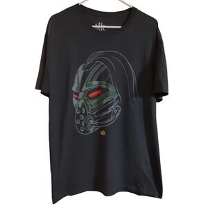 Mortal Kombat Kabal Graphic Tee‎ Shirt Size Large Gray Short Sleeve Mens